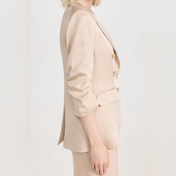Veronica beard Size 2 Suit In Sand. Tomi Dickey Jacket And Robinne Pants NWT - Picture 2 of 15